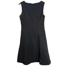 Calvin Klein Sleeveless Pleated Fit And Flare Dress Black Size S